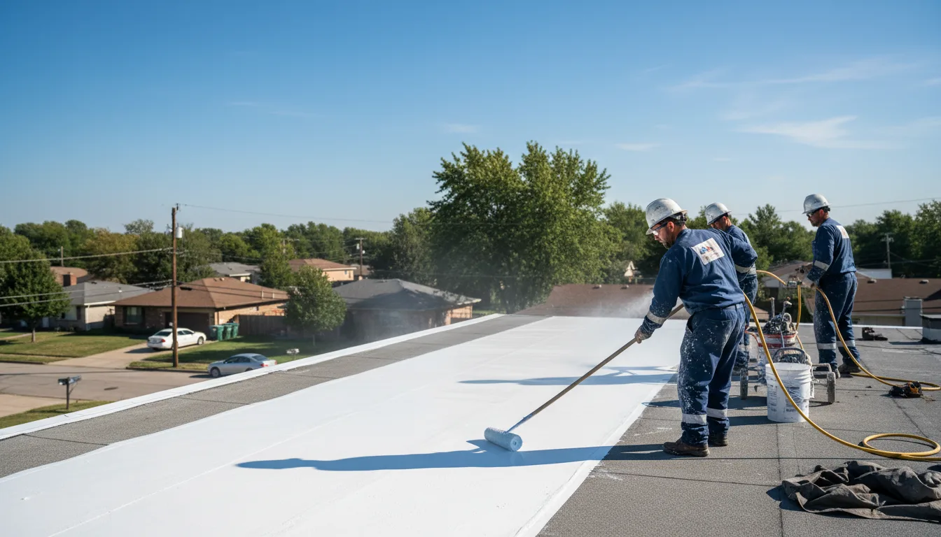 Commercial roof coating in Merom, IN near me